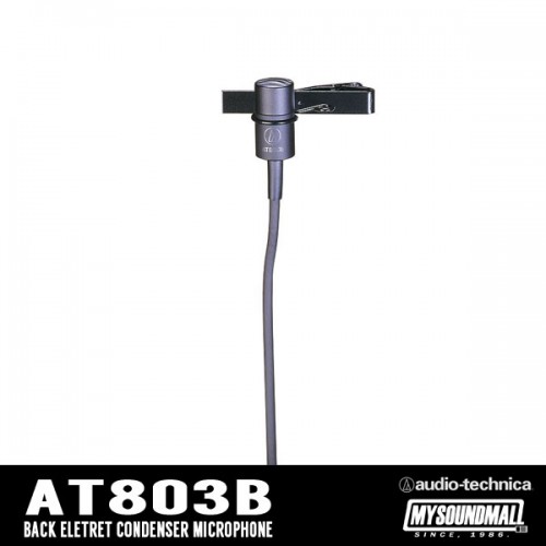 Audio Technica - AT803B ▷국내정품,오디오테크니카,핀마이크,인터뷰용,촬영용,초소형클립,고정걸이형,콘덴서,단일지향성
