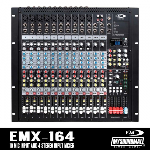 E&amp;W - EMX 164 ▷당일배송,enw,이앤더블유,mixer,믹서,강당,설치,공연장,