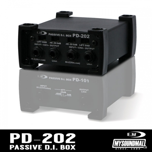 E&amp;W - PD200 ▷당일배송,enw,이앤더블유,패시브,다이렉트박스,DI,box,2ch,2채널