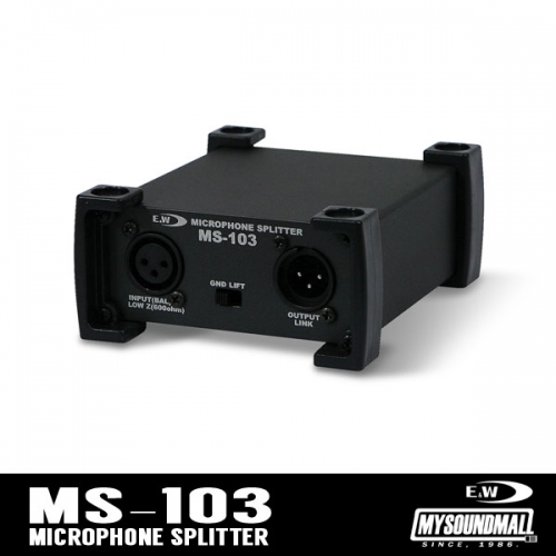 E&amp;W - MS-103 마이크 스플리터 Microphone Splitter