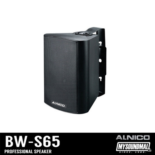 ALNICO 알니코 - BW-S65 블랙&amp;화이트 1통 (벽걸이형 스피커)