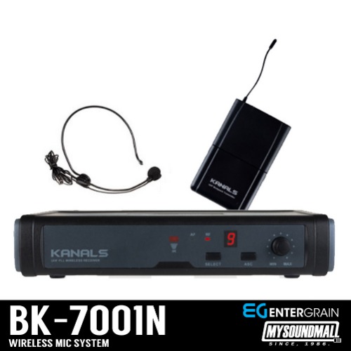 KANALS - BK-7001N 카날스 헤드셋 무선 마이크, 강의용, 공연용